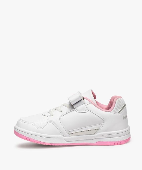 Baskets fille bicolore avec fermeture scratch - Airness vue3 - AIRNESS - GEMO