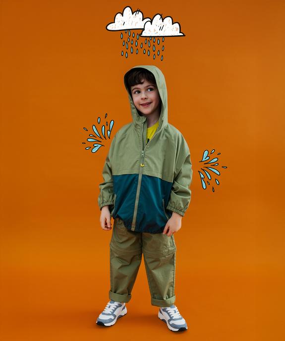 Blouson à capuche imperméable à zip magnétique garçon vue10 - GEMO 4G GARCON - GEMO