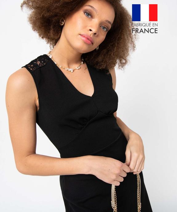 Robe femme sans manches avec empiècements dentelle vue1 - GEMO(FEMME PAP) - GEMO
