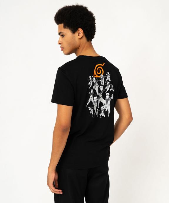 Tee-shirt manches courtes en coton imprimé homme - Naruto vue3 - NARUTO - GEMO