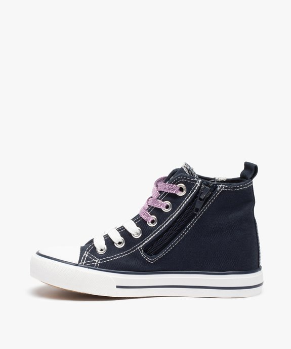 Baskets fille montantes en toile – LuluCastagnette vue3 - LULU CASTAGNETT - GEMO