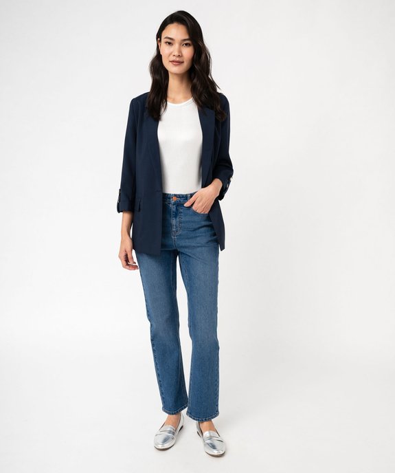 Veste de tailleur à manches 3/4 femme vue5 - GEMO(FEMME PAP) - GEMO