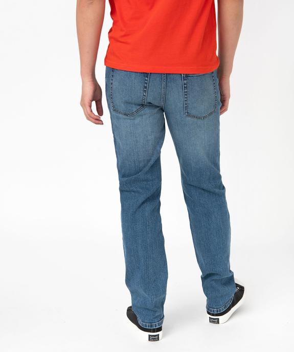 Jean coupe Regular coloris délavé homme vue3 - GEMO 4G HOMME - GEMO