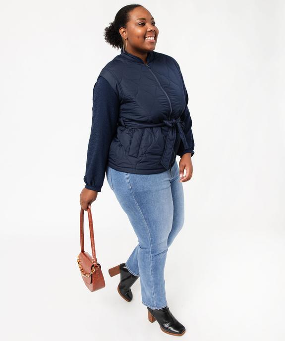 Blouse femme grande taille unie ajustable dans le bas vue5 - GEMO 4G GT - GEMO