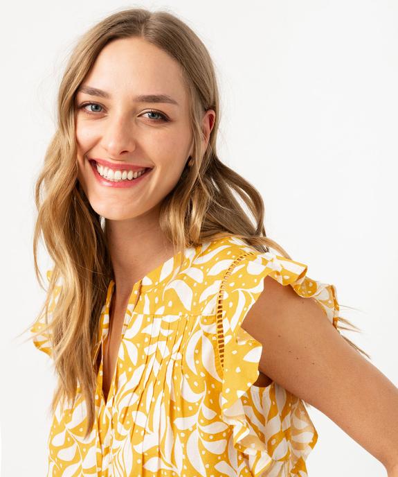 Blouse sans manches avec volants aux emmanchures femme vue2 - GEMO(FEMME PAP) - GEMO