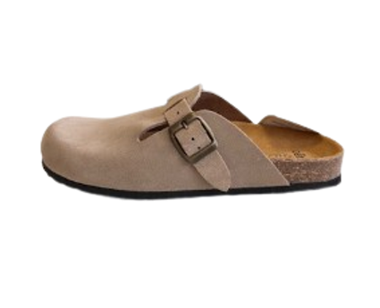 Sabots en cuir suédé avec semelle intérieure anatomique femme vue1 - FOLLOW ME G4G - GEMO
