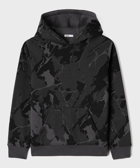 Sweat à capuche avec intérieur molletonné garçon vue1 - GEMO (JUNIOR) - GEMO
