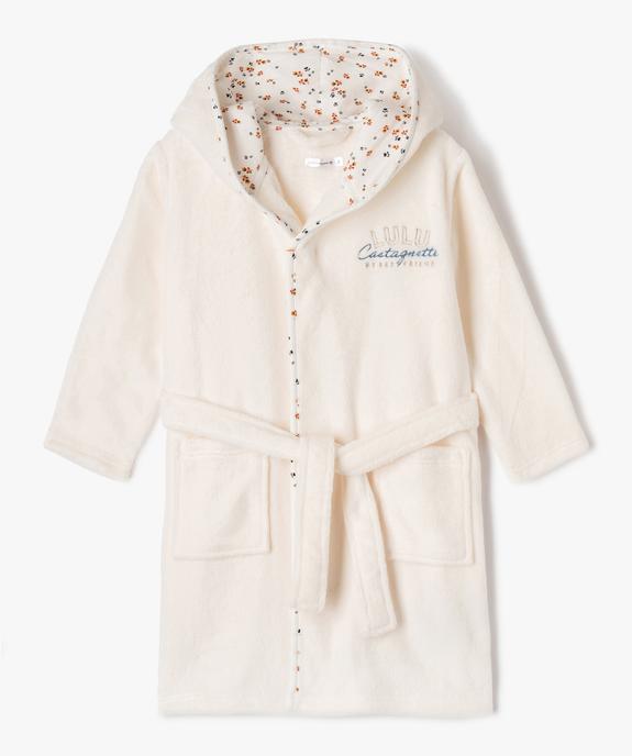 Robe de chambre en maille peluche fille - LuluCastagnette vue2 - LULUCASTAGNETTE - GEMO