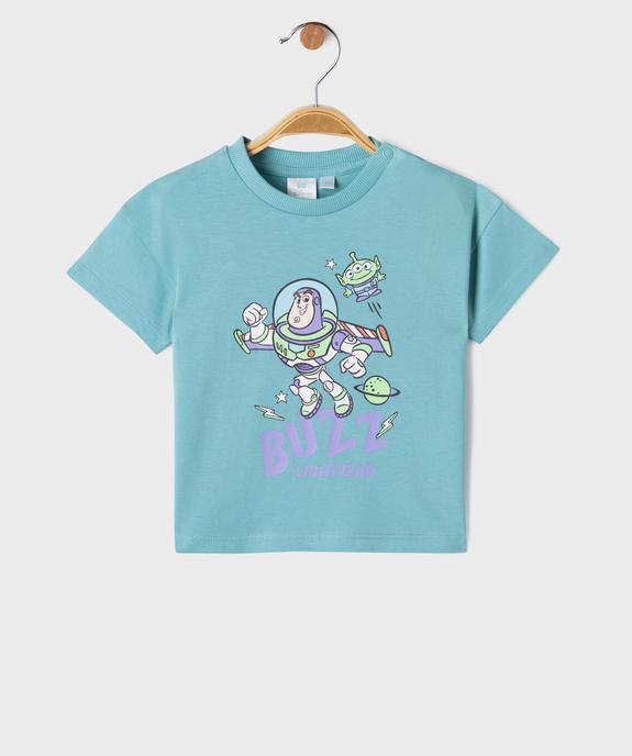 Tee-shirt manches courtes en jersey de coton imprimé Buzz l'Éclair bébé garçon - Disney Baby vue1 - TOY STORY - GEMO