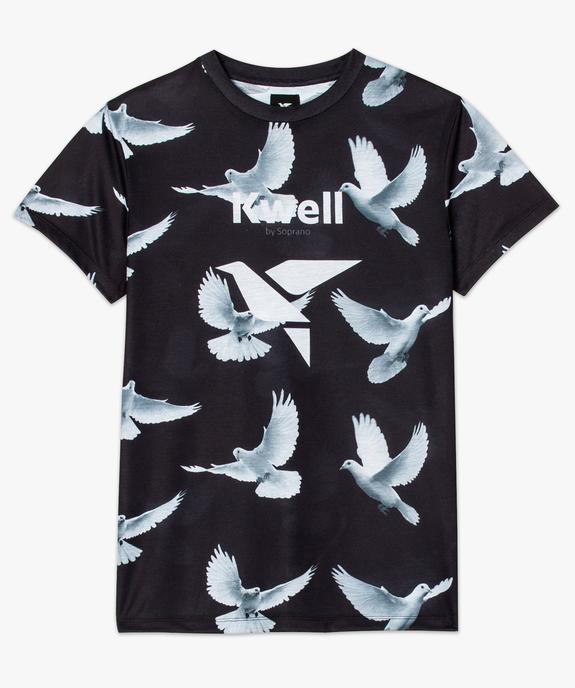 Tee-shirt homme imprimé colombes - Kwell by Soprano vue4 - KWELL - GEMO