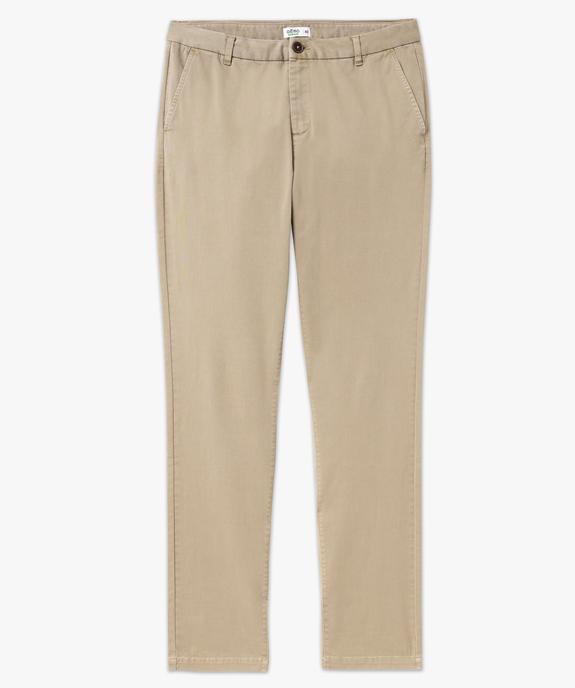 Pantalon chino coupe Slim homme vue4 - GEMO 4G HOMME - GEMO