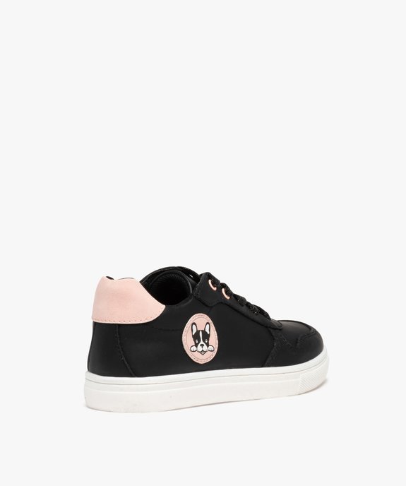 Baskets fille mid-cut à détails brillants et vernis vue4 - GEMO (ENFANT) - GEMO