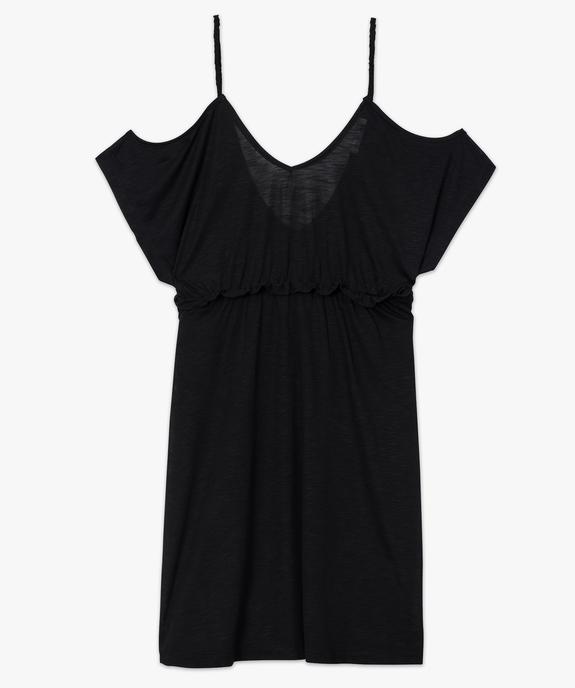 Robe de plage femme à épaules dénudées et taille empire vue4 - GEMO (PLAGE) - GEMO