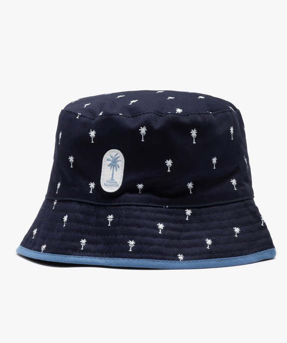 Chapeau bébé garçon forme bob micro-motifs palmier vue1 - GEMO(BEBE DEBT) - GEMO