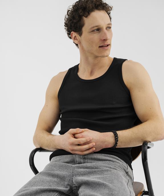 Débardeur en maille côtelée homme vue2 - GEMO 4G HOMME - GEMO