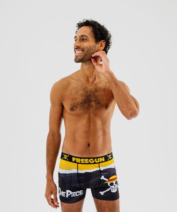 Boxer microfibre douce imprimée homme - Freegun X One Piece vue1 - FREEGUN - GEMO
