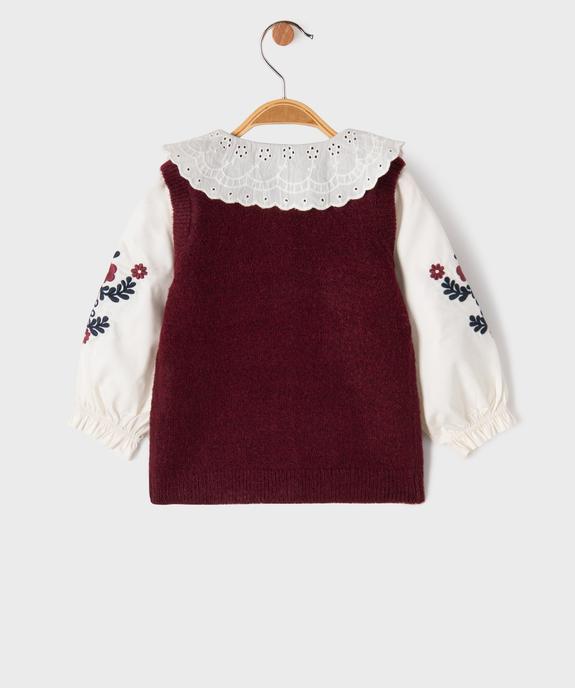 Gilet boutonné bébé fille - LuluCastagnette vue3 - LULU CASTAGNETTE G4G D - GEMO