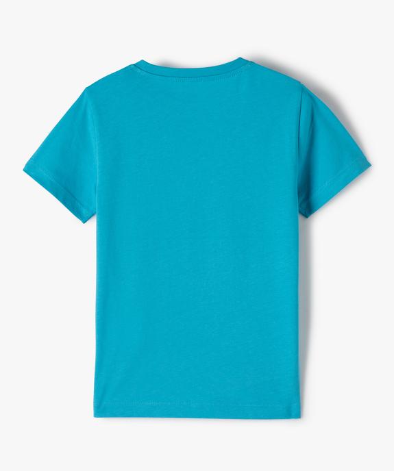 Tee-shirt garçon à manches courtes et grand imprimé vue3 - GEMO (ENFANT) - GEMO