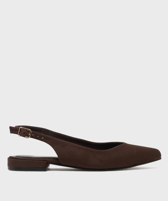 Escarpins slingback à motif léopard et talon plat femme - Follow Me vue1 - FOLLOW ME - GEMO