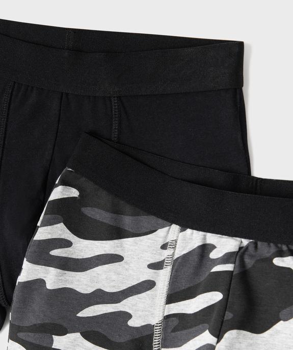 Boxer en coton stretch garçon (lot de 2) vue2 - GEMO 4G GARCON - GEMO