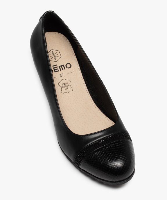 Escarpins femme unis à liseré strass vue5 - GEMO(URBAIN) - GEMO