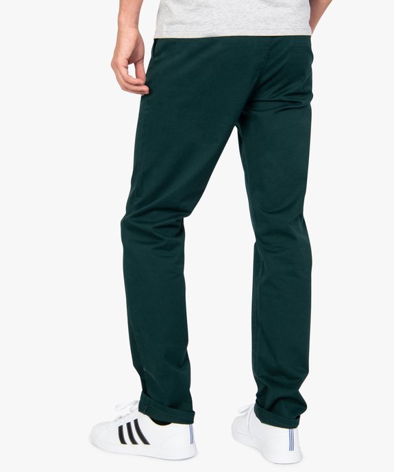 Pantalon homme chino coupe slim vue3 - GEMO (HOMME) - GEMO