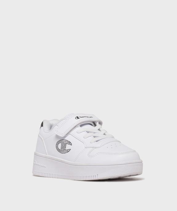 Baskets basses à strass et scratch fille - Champion vue2 - CHAMPION USA - GEMO