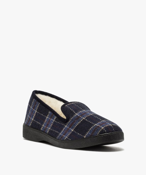Pantoufles homme style charentaises à carreaux vue2 - GEMO(HOMWR HOM) - GEMO