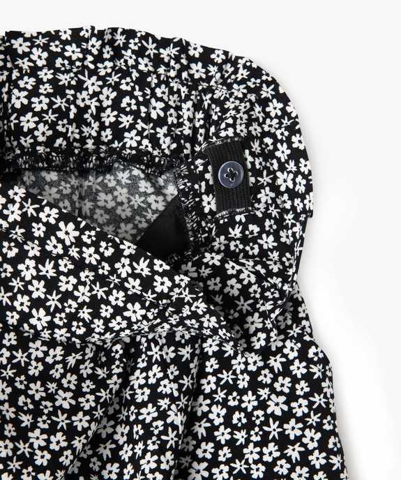 Pantalon fluide imprimé en viscose fille vue2 - GEMO 4G FILLE - GEMO