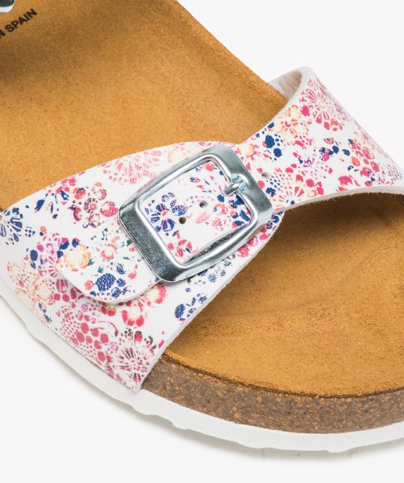 Sandales fille à semelle liège et larges brides à boucle vue6 - GEMO (ENFANT) - GEMO