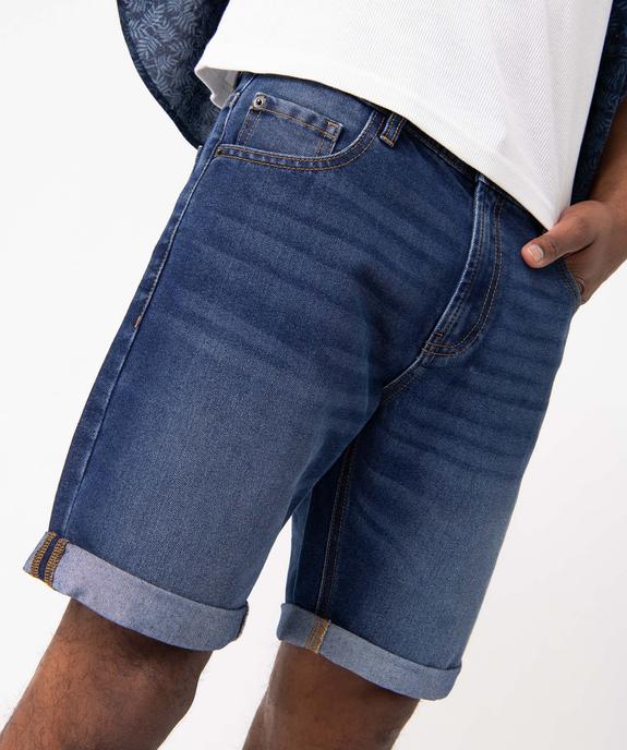 Bermuda en jean homme fin et souple vue6 - GEMO 4G HOMME - GEMO