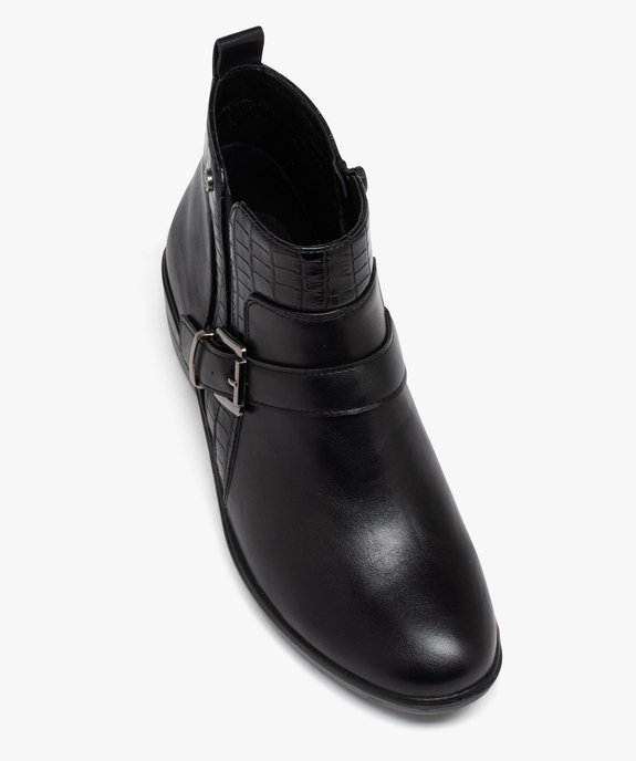Boots confort avec bride à boucle femme vue5 - GEMO (CONFORT) - GEMO