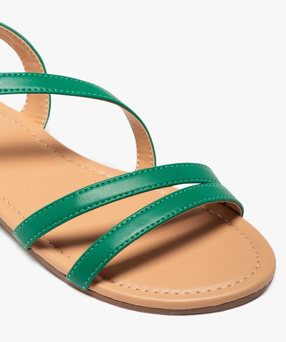 Sandales plates multibrides à enfiler femme vue6 - PREMIER PRIX BY GEMO - GEMO