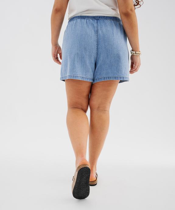 Short en jean coupe large femme grande taille vue3 - GEMO (G TAILLE) - GEMO