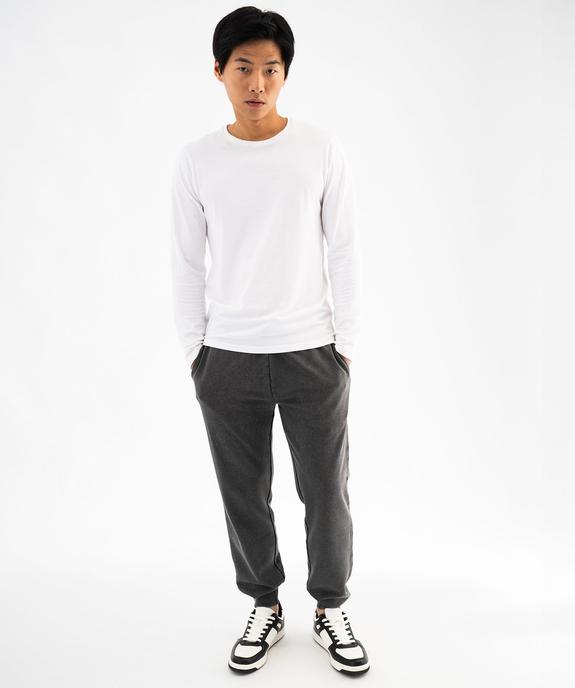Jogging en maille délavée  homme vue5 - GEMO (HOMME) - GEMO