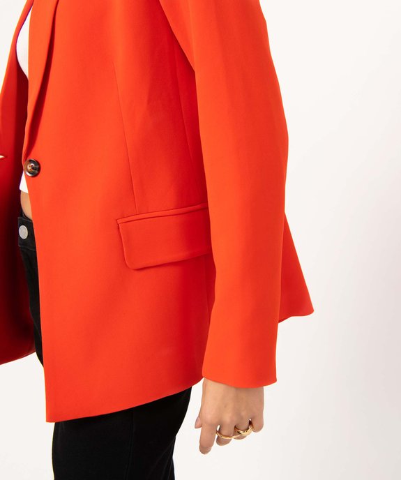 Veste de tailleur femme fermeture un bouton vue2 - GEMO(FEMME PAP) - GEMO