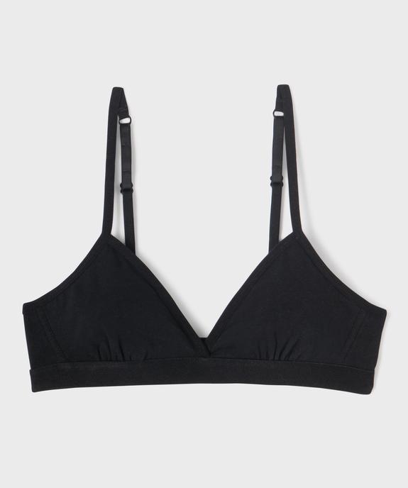 Soutien-gorge triangle à fines bretelles fille vue1 - GEMO 4G FILLE - GEMO
