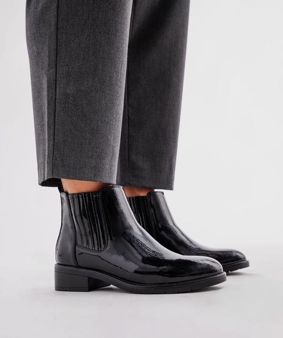 Boots Chelsea vernis femme - Valentina Baldano vue1 - VALENTINA BALDA - GEMO