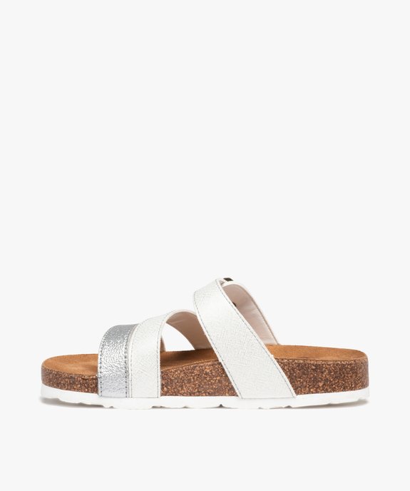 Mules fille à brides pailletées et irisées vue3 - GEMO (ENFANT) - GEMO