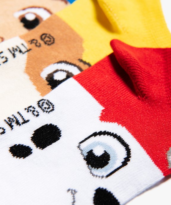 Chaussettes garçon ultracourtes imprimées (lot de 3) - Pat Patrouille  vue2 - PAT PATROUILLE - GEMO