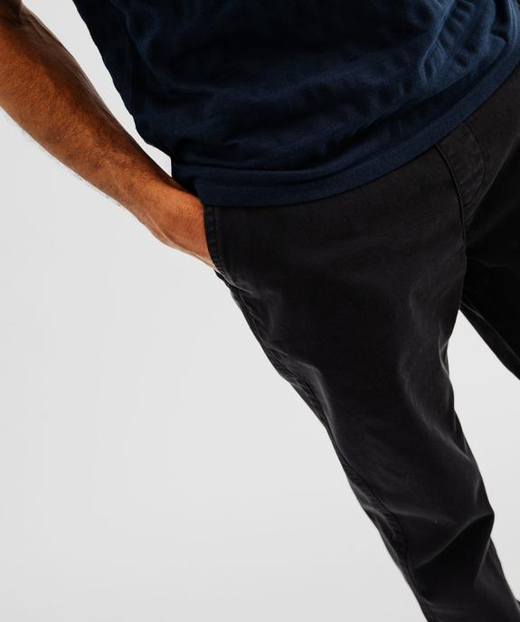 Pantalon jogger en toile de coton homme vue2 - GEMO 4G HOMME - GEMO