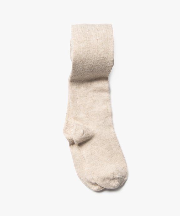 Collant bébé fille chaud pailleté vue1 - GEMO 4G BEBE - GEMO
