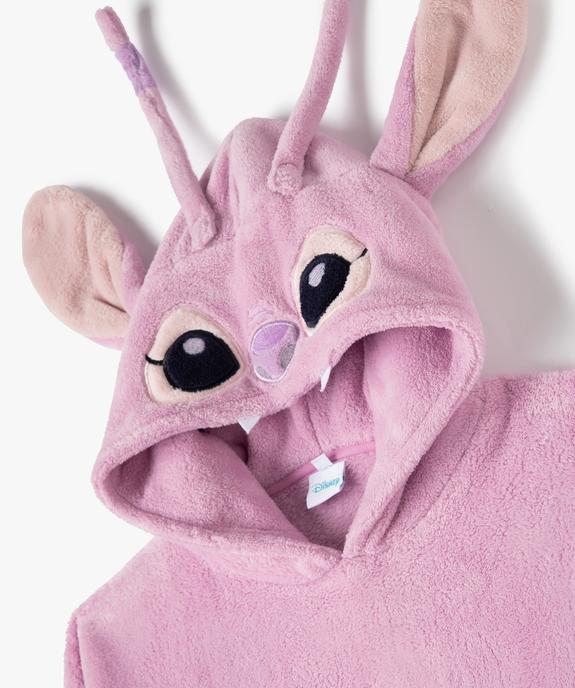 Chemise de nuit fille en maille peluche avec capuche animée - Lilo et Stitch vue2 - DISNEY DTR - GEMO