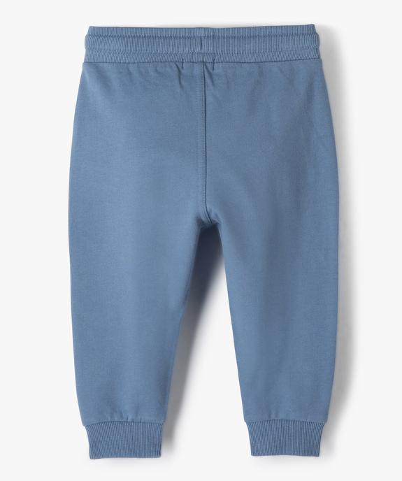 Pantalon de jogging avec ceinture bord-côte bébé garçon vue3 - GEMO 4G BEBE - GEMO