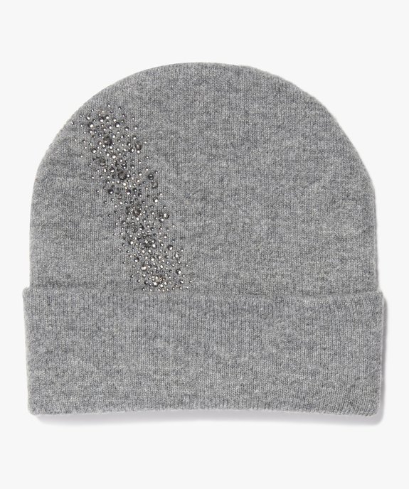 Bonnet femme en laine avec décor strass vue1 - GEMO (ACCESS) - GEMO