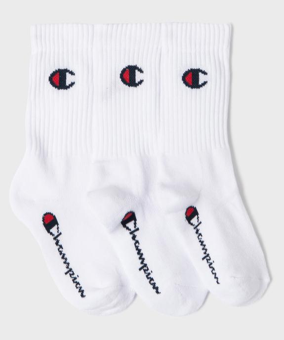 Chaussettes de sport tige haute garçon - Champion (lot de 3) vue1 - CHAMPION USA - GEMO