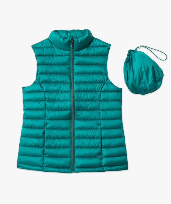 Doudoune sans manches avec col montant femme vue4 - GEMO 4G FEMME - GEMO