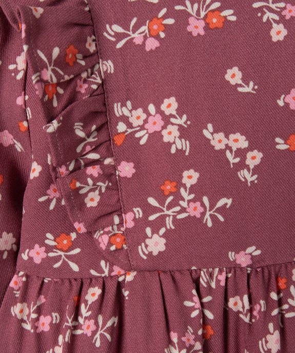 Blouse bébé fille imprimée avec volants sur le haut du buste vue2 - GEMO(BEBE DEBT) - GEMO
