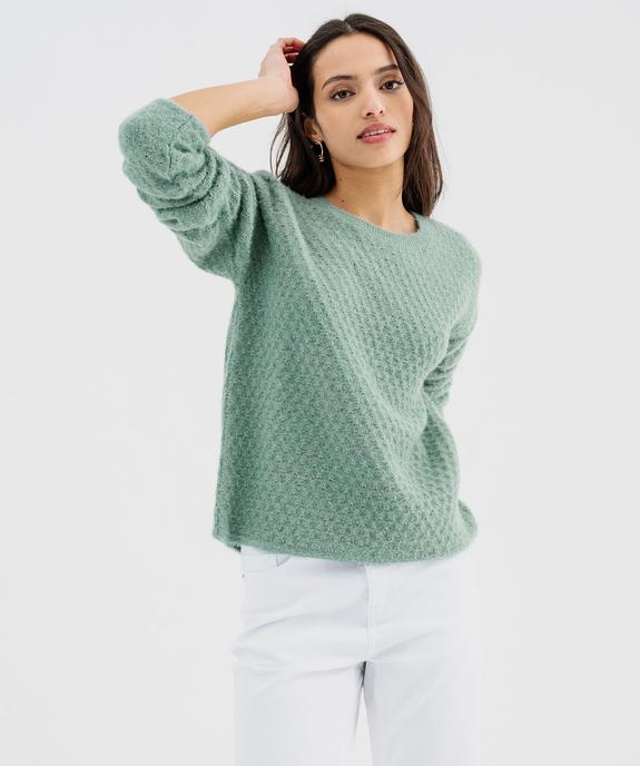 Pull en maille fantaisie avec fil métallisé femme vue2 - GEMO(FEMME PAP) - GEMO