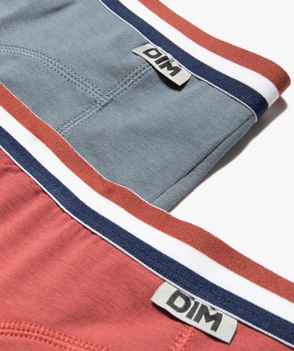  Boxers homme unis en coton stretch (lot de 2) - Dim vue2 - DIM - GEMO